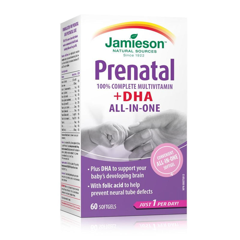 Jamieson Prenatal Complete Multivitamin + DHA Softgels