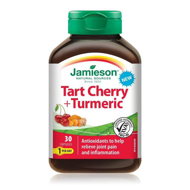 Jamieson Tart Cherry & Turmeric Capsules