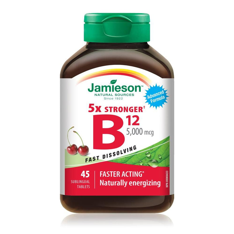 Jamieson Vitamin B12 Sublingual Tablets Cherry