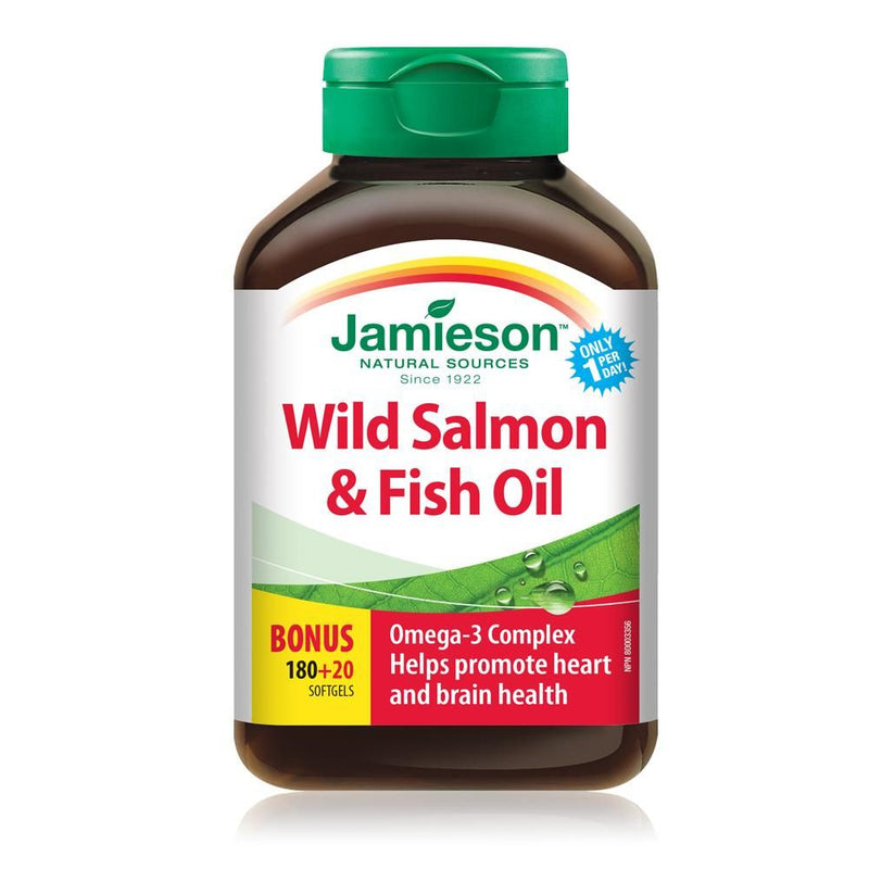 Jamieson Wild Salmon & Fish Oil Softgels