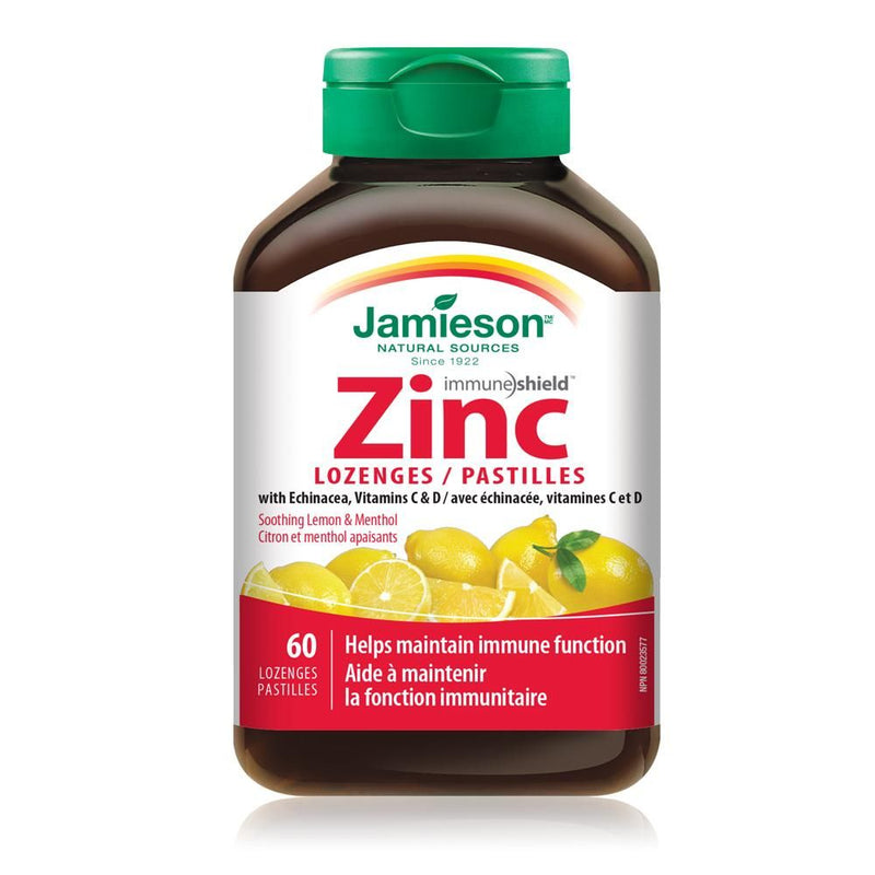 Jamieson Zinc Lozenges Lemon & Menthol