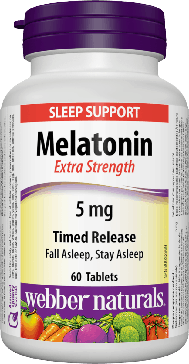 Webber Naturals Melatonin Timed Release Tablets