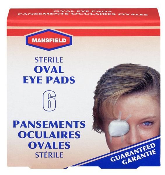 Mansfield Sterile Oval Eye Pads