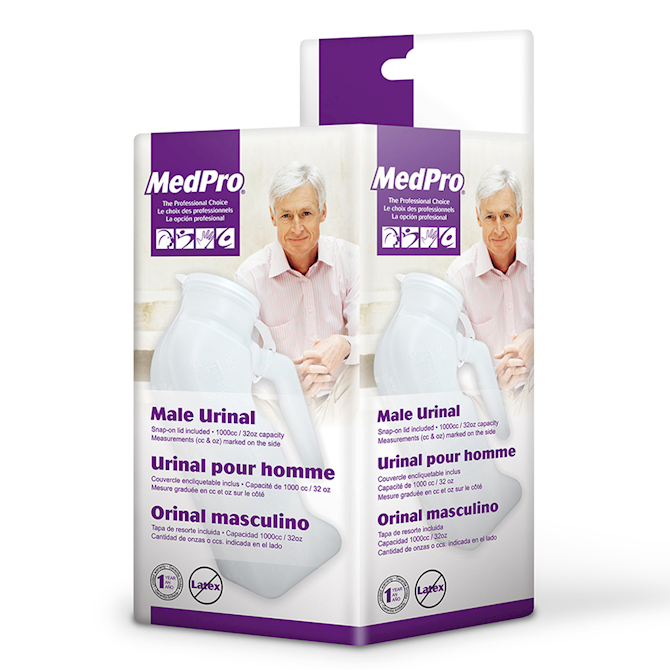 MedPro Male Urinal With Cover