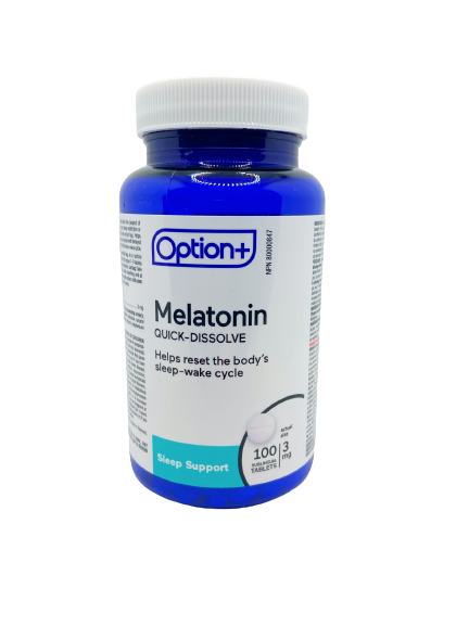 Option+ Melatonin 3mg Tablets
