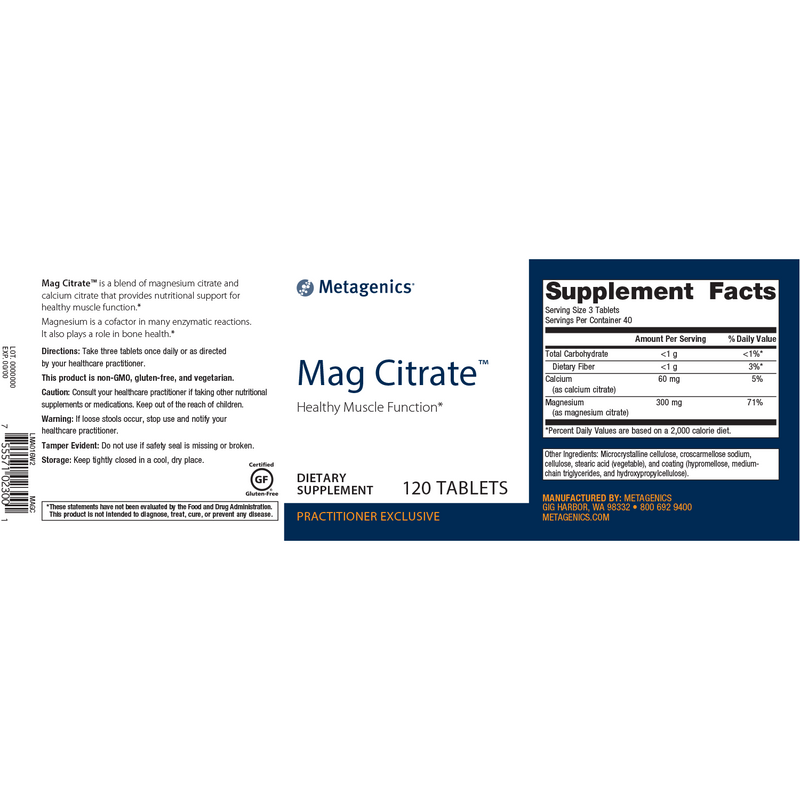 Metagenics Mag Glycinate Tablets