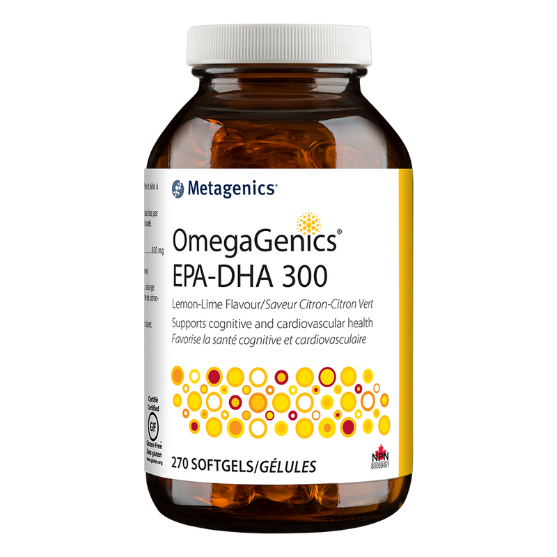 Metagenics OmegaGenics EPA-DHA 300 Softgels Lemon-Lime
