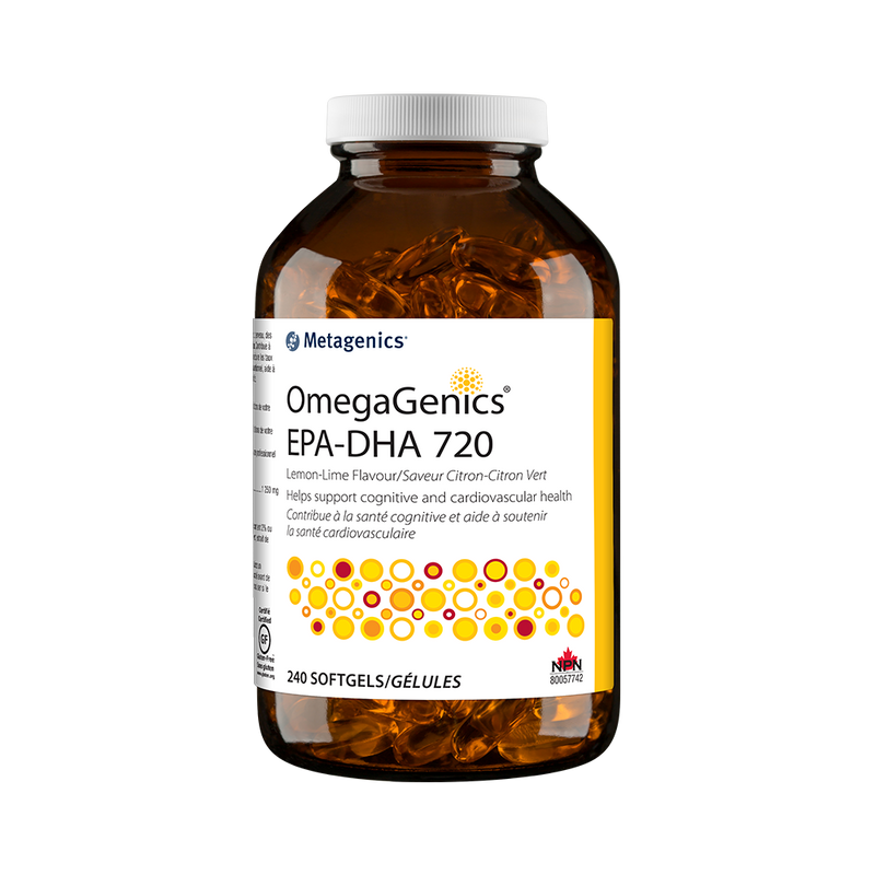 Metagenics OmegaGenics EPA-DHA 720 Softgels Lemon-Lime