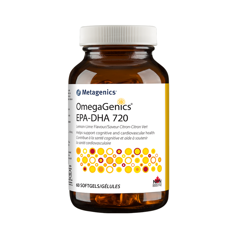 Metagenics OmegaGenics EPA-DHA 720 Softgels Lemon-Lime