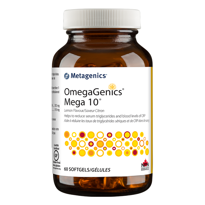 Metagenics OmegaGenics Mega 10 Softgels Lemon