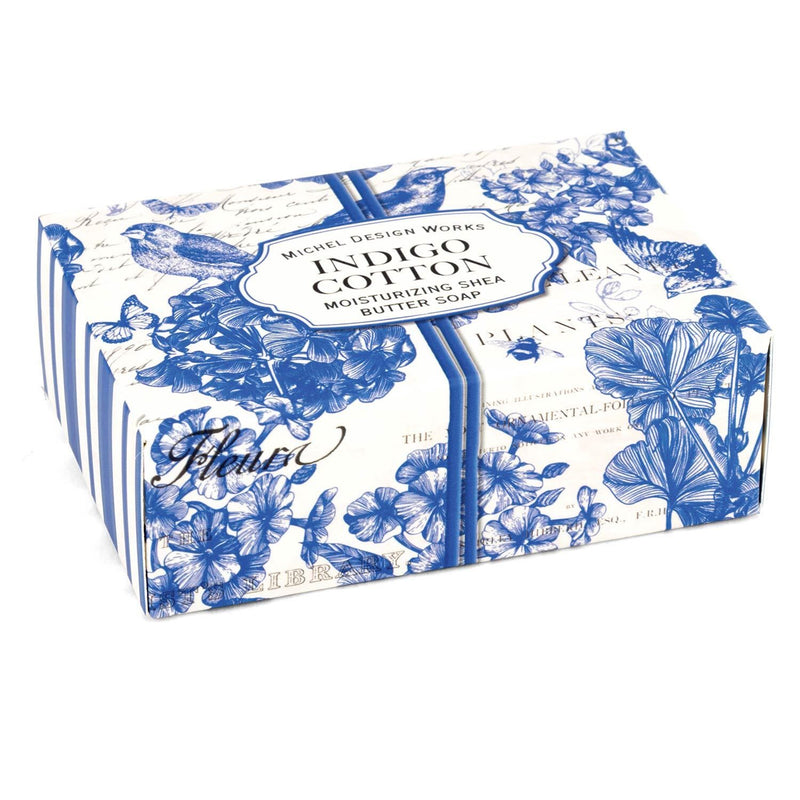 Michel Design Works Boxed Single Soap Indigo Cotton