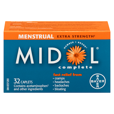 Midol Complete Menstrual Extra Strength Relief Caplets