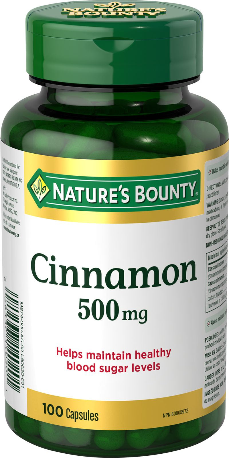 Nature's Bounty Cinnamon Capsules