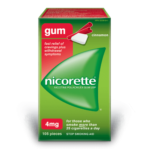 Nicorette Gum 4mg - Cinnamon