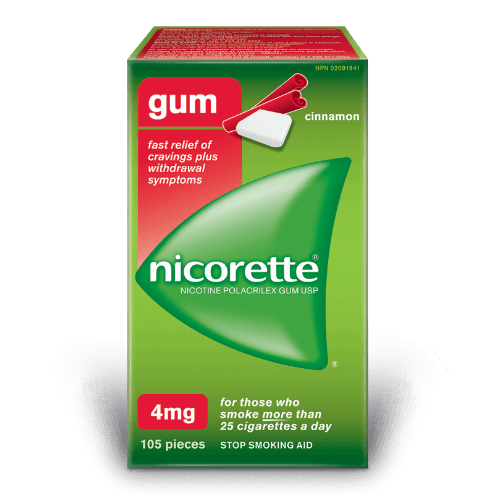 Nicorette Gum 2mg - Cinnamon