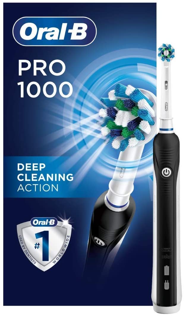 Oral-B Pro 1000 Electric Rechargeable Toothbrush (Black)