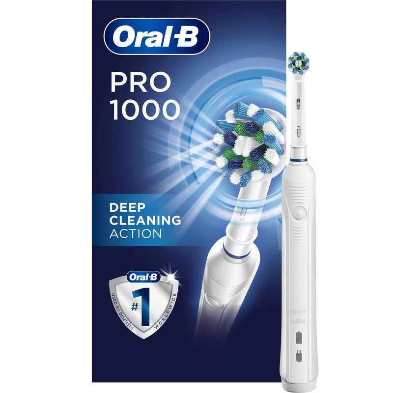 Oral-B Pro 1000 Electric Rechargeable Toothbrush (White)