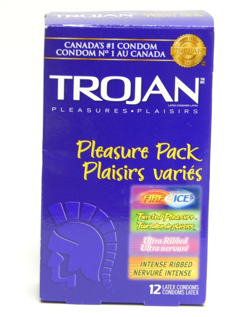 Trojan Pleasure Pack Assorted Lubricated Comdoms Trojan Pleasure Pack Assorted Lubricated Comdoms
