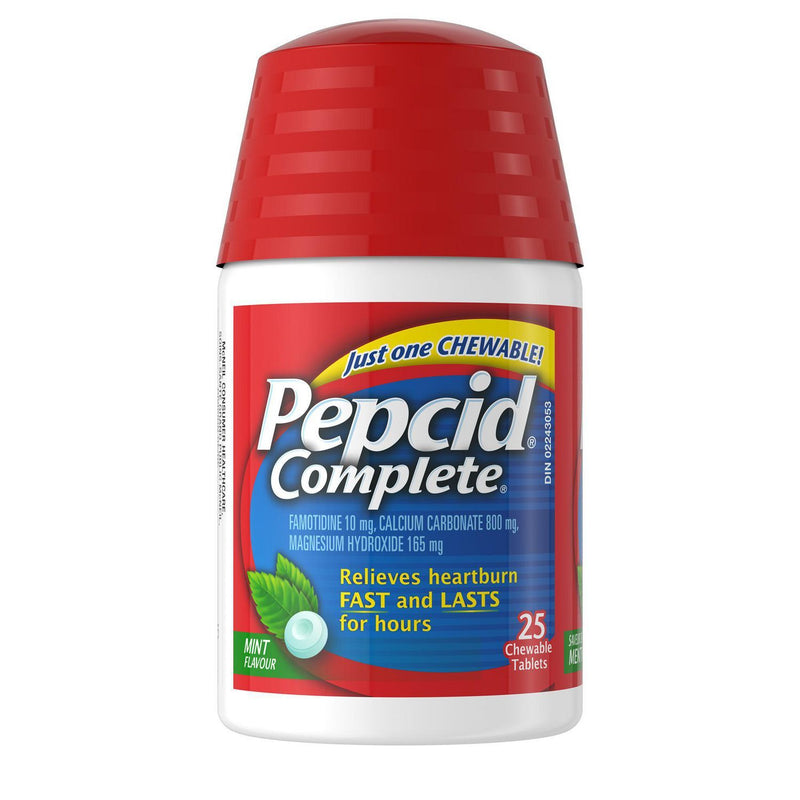 Pepcid Complete Antacid & Acid Reducer Chewable Tablets Mint