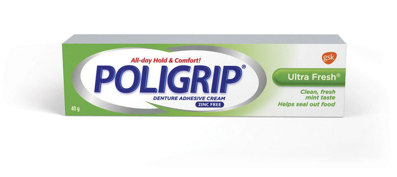 Poligrip Ultra Fresh Denture Adhesive Cream