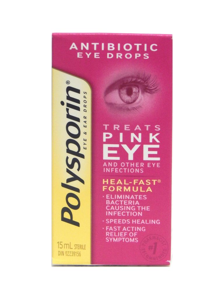 Polysporin Antibiotic Pink Eye Drops