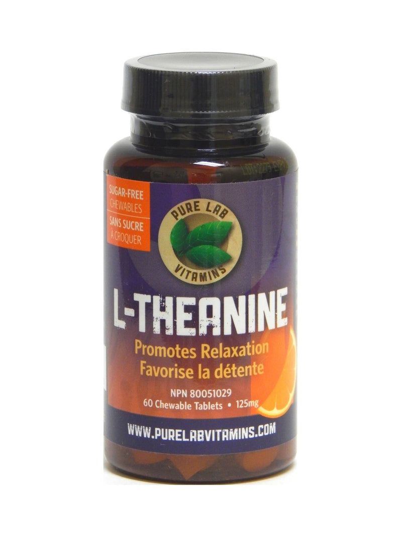 Pure Lab Vitamins L-Theanine Chewable Tablets Orange