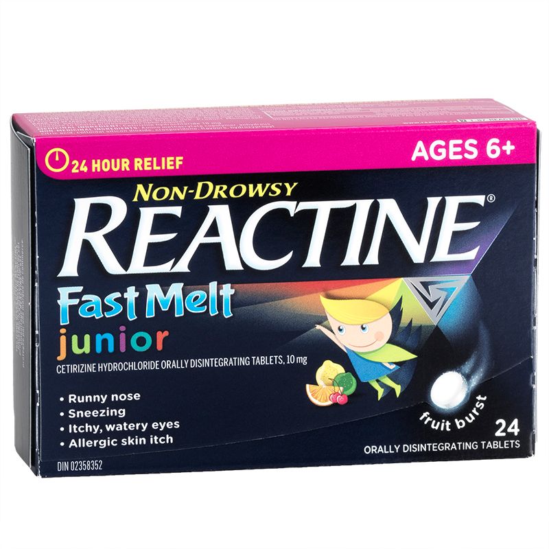 Reactine Junior Fast Melt Tablets Fruit Burst