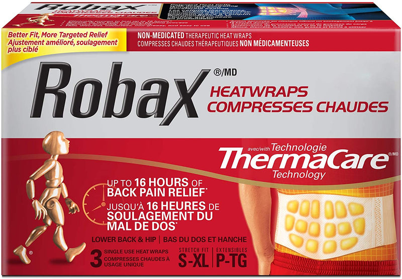 Robax HeatWraps with ThermCare Technology for Lower Back & Hip