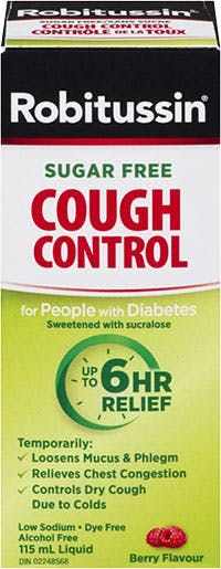 Robitussin Cough Control For People With Diabetes Syrup Berry