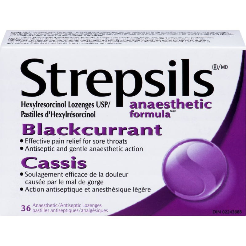 Strepsils Anaesthetic Formula Lozenges Blackcurrant