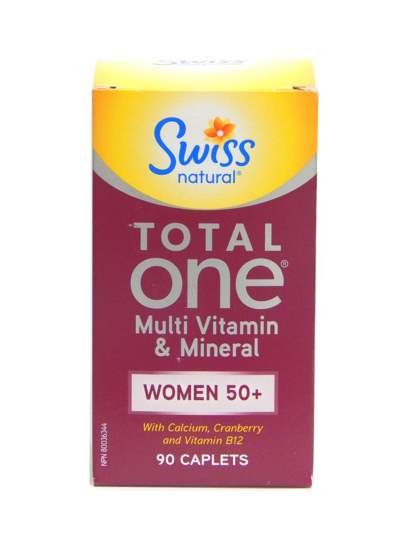 Swiss Natural Total One Multivitamin Caplets for Women 50+