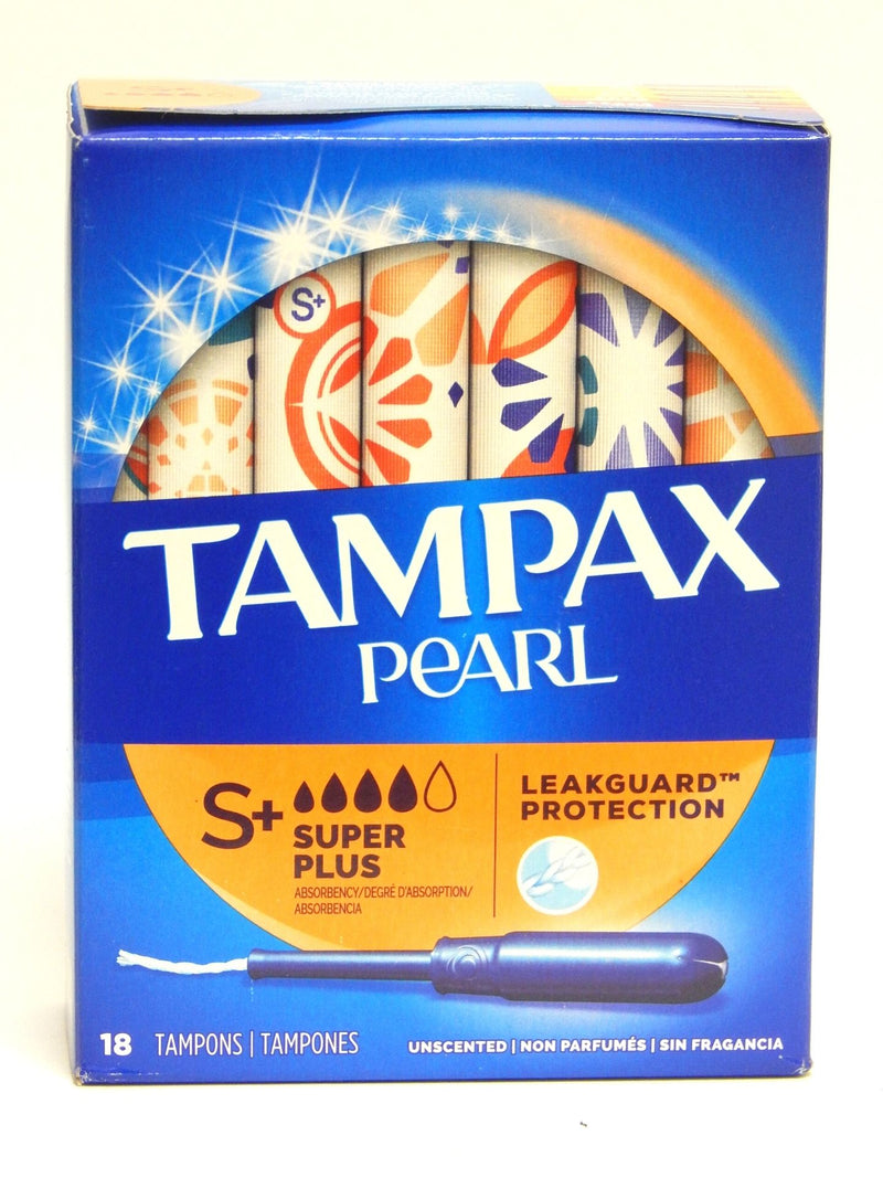 Tampax Pearl Plastic Super Plus Absorbency Tampons