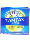 Tampax Pearl, Super, Plastic Tampons