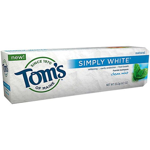 Tom's of Maine Simply White Toothpaste Clean Mint