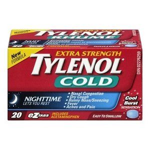 Tylenol Cold Extra Strength Nighttime eZ Tabs