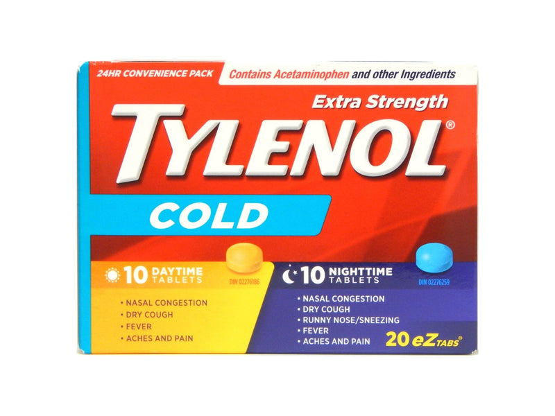 Tylenol Cold Extra Strength Daytime/Nighttime eZ Tabs