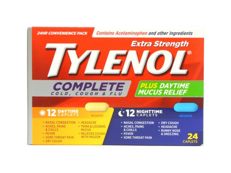 Tylenol Complete Cold, Cough & Flu Day/Night Caplets