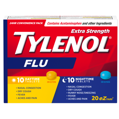 Tylenol Flu Daytime/Nighttime Extra Strength eZ Tabs