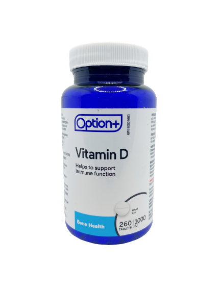Option+ Vitamin D 1000iu Tablets