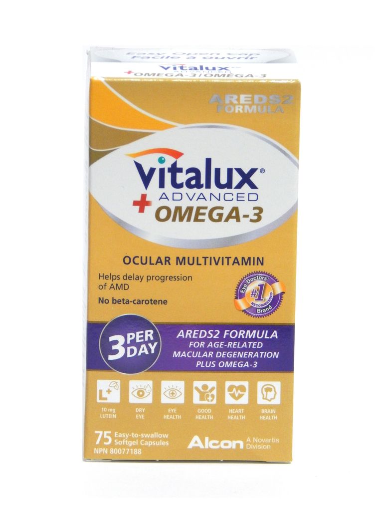 Vitalux Advanced & Omega-3 AREDS2 Formula Ocular Multivitamin