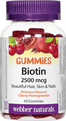 Webber Naturals Biotin Gummies Cherry Pomegranate