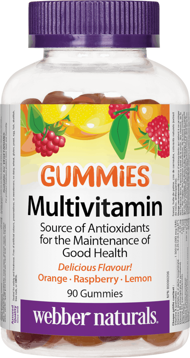 Webber Naturals Multivitamin Gummies Assorted Fruit