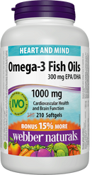 Webber Naturals Omega-3 Fish Oils Capsules