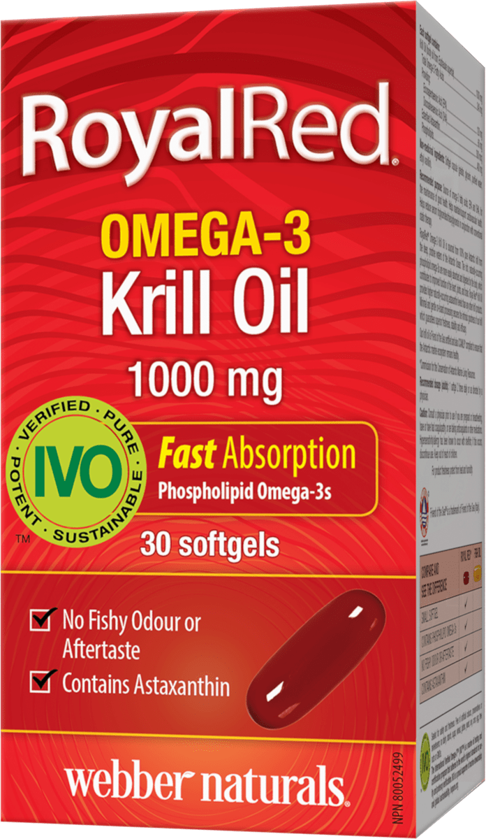 Webber Naturals RoyalRed Omega-3 Krill Oil Softgels