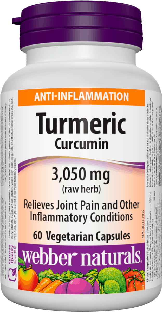 Webber Naturals Turmeric Curcumin Capsules