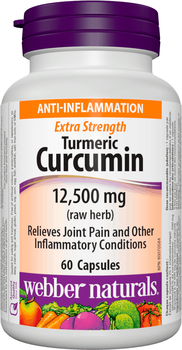 Webber Naturals Turmeric Curcumin Extra Strength Capsules