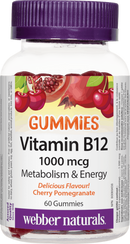 Webber Naturals Vitamin B12 Gummies Cherry Pomegranate