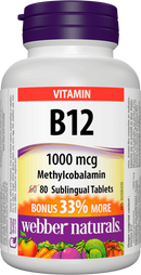 Webber Naturals Vitamin B12 Sublingual Tablets