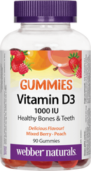 Webber Naturals Vitamin D3 Gummies Assorted Fruit