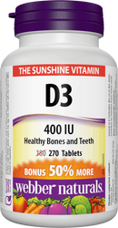 Webber Naturals Vitamin D3 Tablets